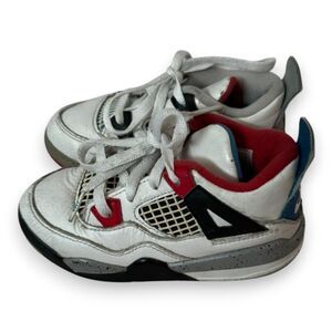 Nike Air Jordan 4 Retro PS 'What The 4' Kids Sneakers 9c